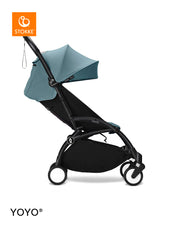 Stokke® YOYO³ Количка от 6 месеца, Черно шаси - Aqua