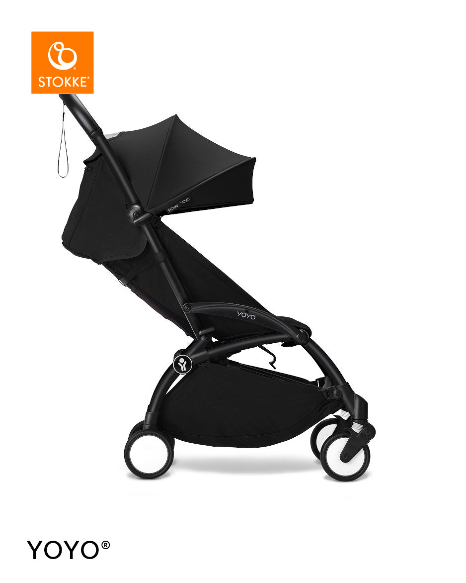 Stokke® YOYO³ Количка от 6 месеца, Черно шаси - Black