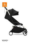 Stokke® YOYO³ Количка от 6 месеца, Бяло шаси - Black