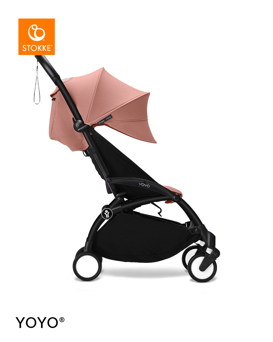 Stokke® YOYO³ Количка от 6 месеца, Черно шаси - Ginger