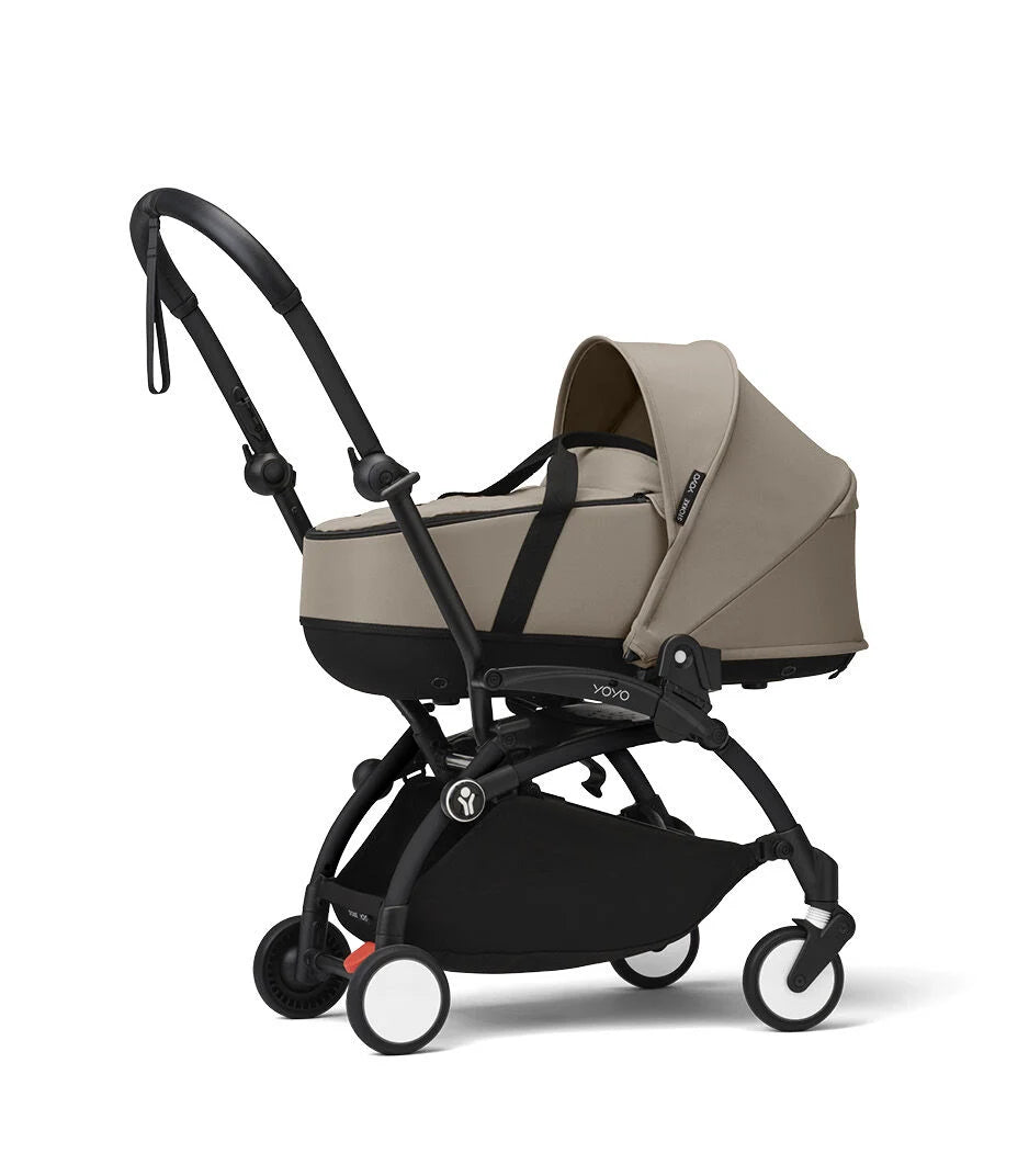 Stokke® YOYO³ Количка + Бебешки кош, Бяло шаси Ginger