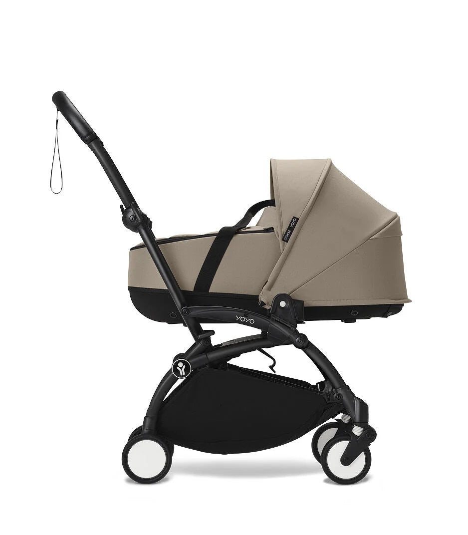 Stokke® YOYO³ Количка + Бебешки кош, Бяло шаси Ginger