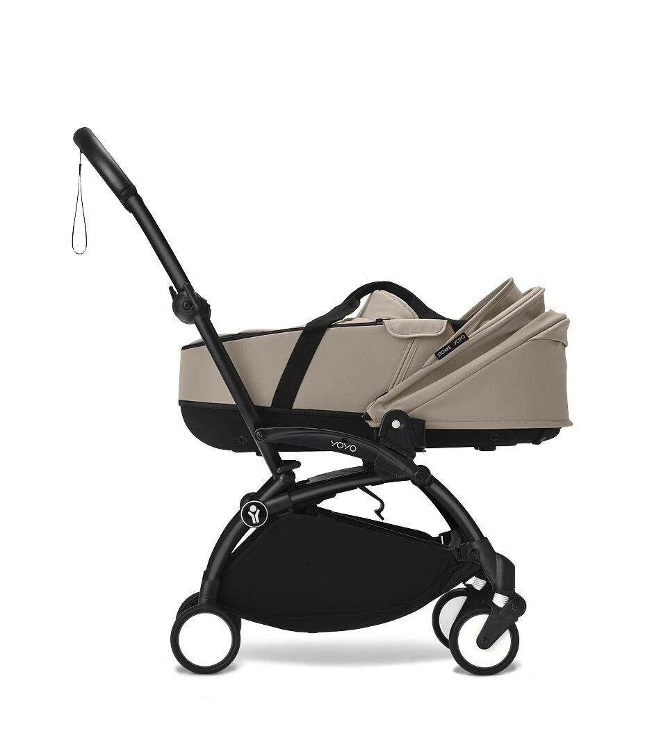 Stokke® YOYO³ Количка + Бебешки кош, Бяло шаси Ginger
