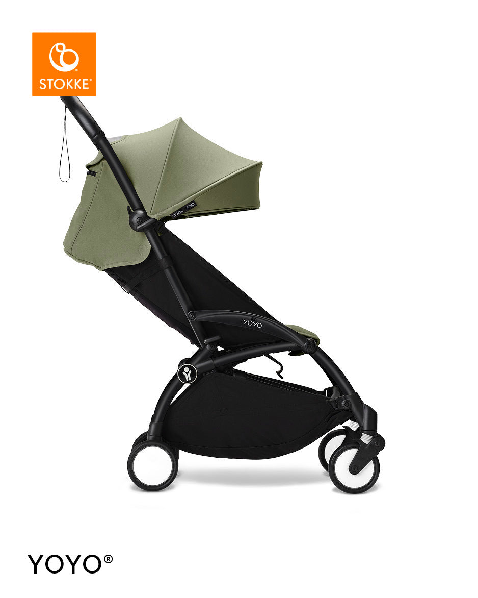 Stokke® YOYO³ Количка от 6 месеца, Черно шаси - Olive