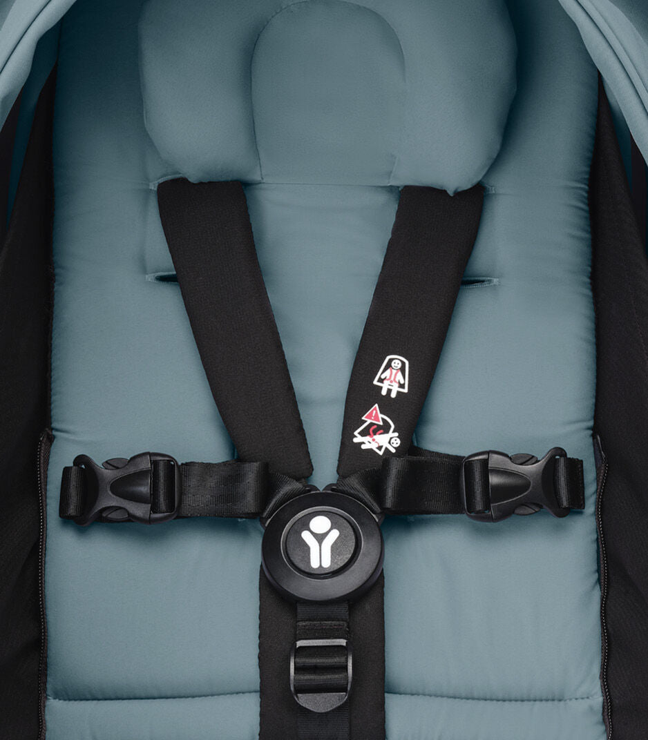 Stokke® YOYO³ Количка + Сгъваем мек кош, Черно шаси - Taupe