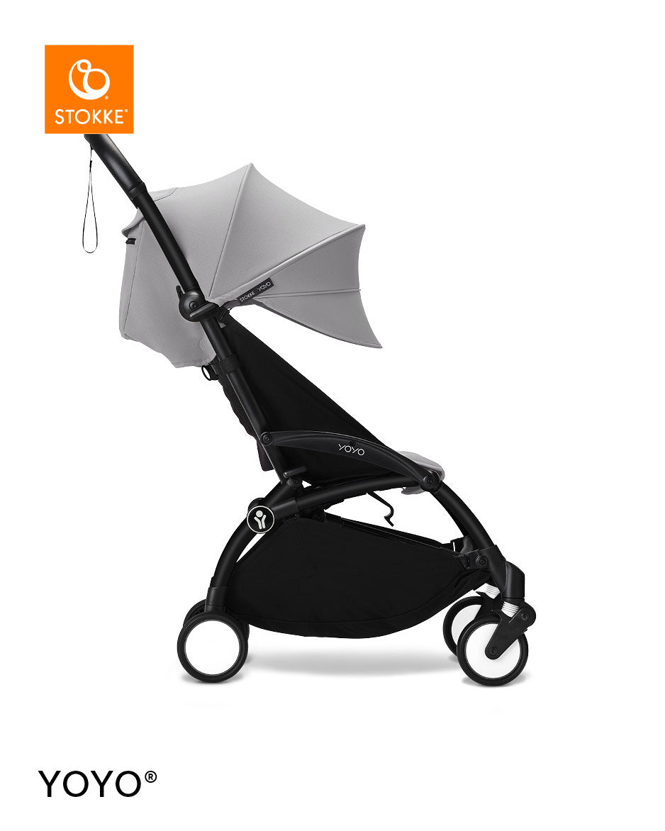 Stokke® YOYO³ Количка от 6 месеца, Черно шаси - Stone