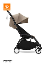 Stokke® YOYO³ Количка от 6 месеца, Черно шаси - Taupe