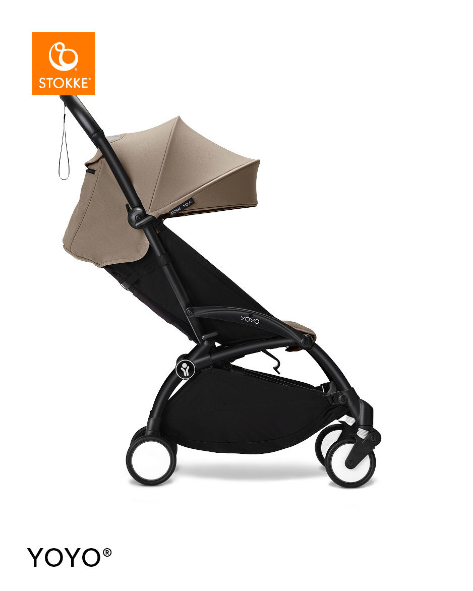 Stokke® YOYO³ Количка от 6 месеца, Черно шаси - Taupe