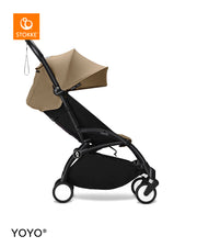 Stokke® YOYO³ Количка от 6 месеца, Черно шаси - Toffee