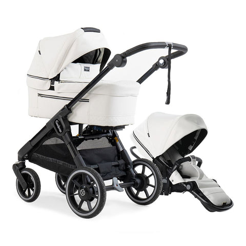 Emmaljunga® Sento Ergo+ Бебешка количка 0+ месеца LUX White Leatherette