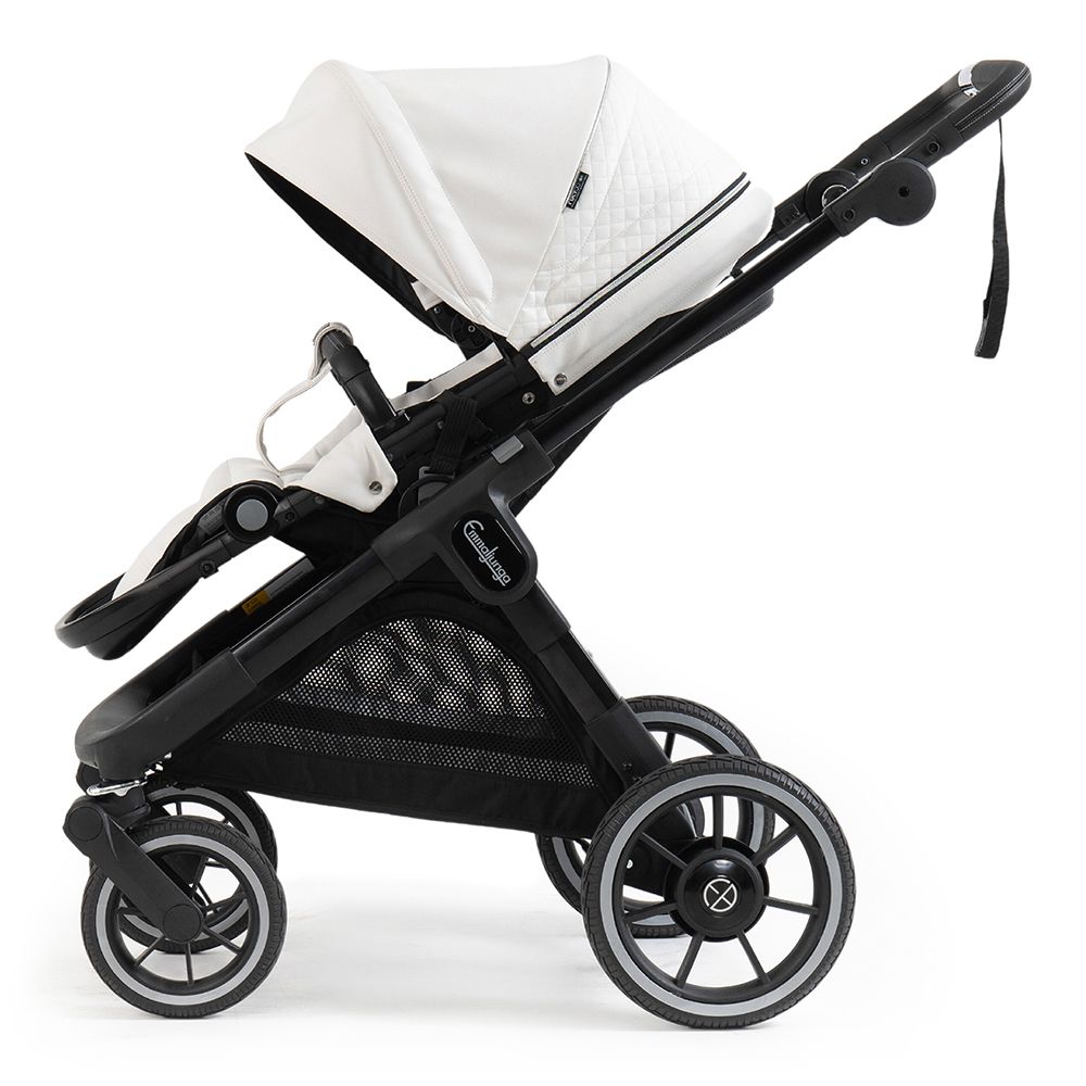 Emmaljunga® Sento Ergo+ Бебешка количка 0+ месеца LUX White Leatherette