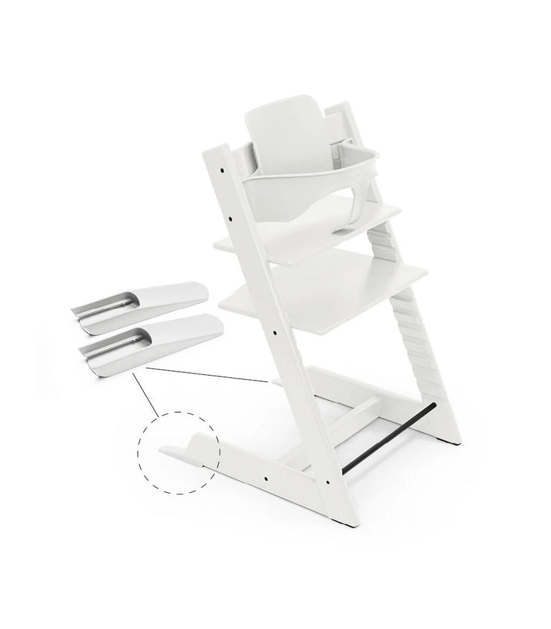 Stokke® Tripp Trapp® Стол с Бебешки предпазител 6+ месеца и Приставка за новородено - цвят White