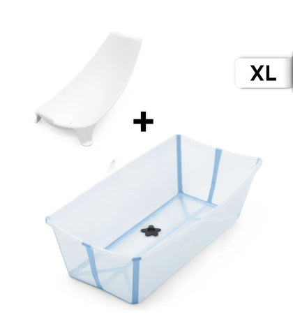 Stokke® Flexi bath Сгъваема ваничка с подложка XL - цвят Ocean Blue