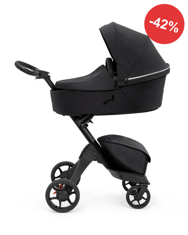 Stokke® Xplory® X + бебешки кош - цвят Rich Black