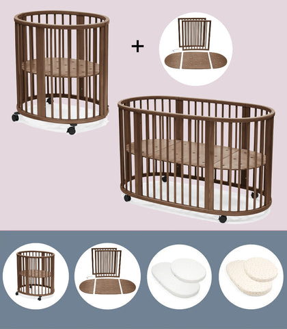 Stokke® Sleepi™ Мини Легло V3 ПРОМО комплект - цвят Warm Brown