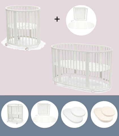 Stokke® Sleepi™ Мини Легло V3 ПРОМО комплект - цвят White
