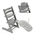 Stokke® Tripp Trapp® Стол с Бебешки предпазител 6+ месеца и Приставка за новородено Storm Grey