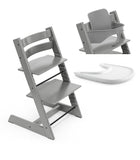 Stokke® Tripp Trapp® Стол с Бебешки предпазител 6+ месеца и Табла Storm Grey