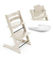 Stokke® Tripp Trapp® Стол с Бебешки предпазител 6+ месеца и Табла - цвят Vanilla White