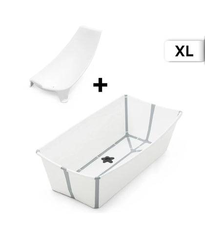 Stokke® Flexi bath Сгъваема ваничка с подложка XL - цвят White