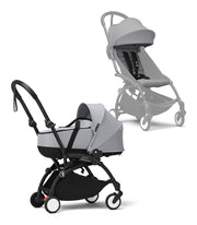 Stokke® YOYO³ Количка + Бебешки кош, Черно шаси Stone
