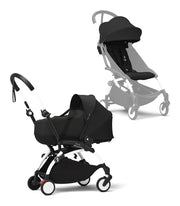 Stokke® YOYO³ Количка + Бебешки кош, Бяло шаси Black