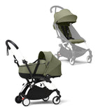 Stokke® YOYO³ Количка + Бебешки кош, Бяло шаси Olive