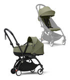 Stokke® YOYO³ Количка + Бебешки кош, Черно шаси Olive