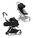 Stokke® YOYO³ 0+ Сгъваем мек кош, Бяло шаси - цвят Black