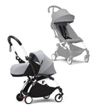 Stokke® YOYO³ Количка + Сгъваем мек кош, Бяло шаси - Stone