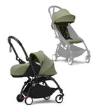 Stokke® YOYO³ Количка + Сгъваем мек кош, Черно шаси - Olive