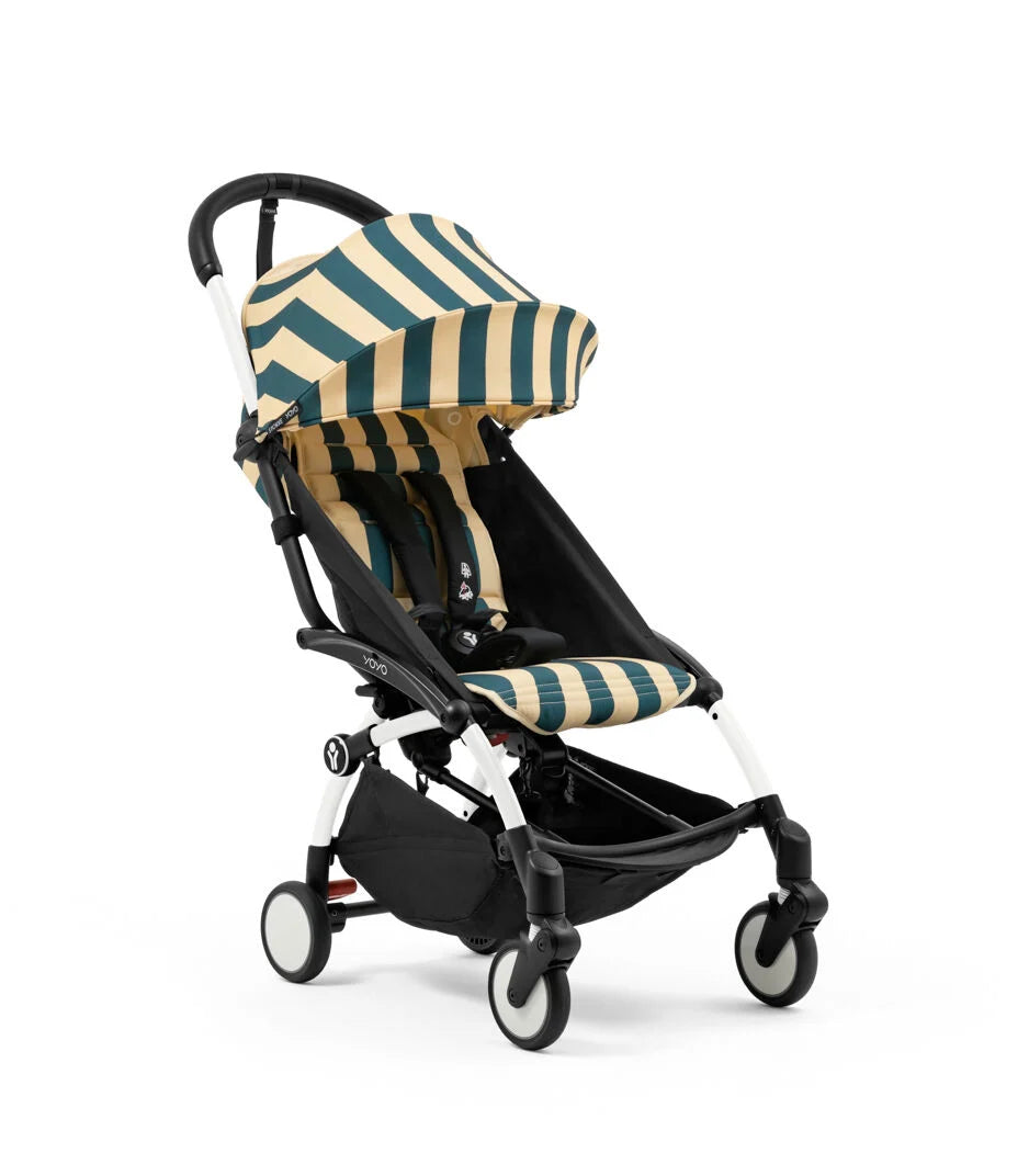 Stokke® YOYO³ Количка от 6 месеца, Бяло шаси -  Monaco