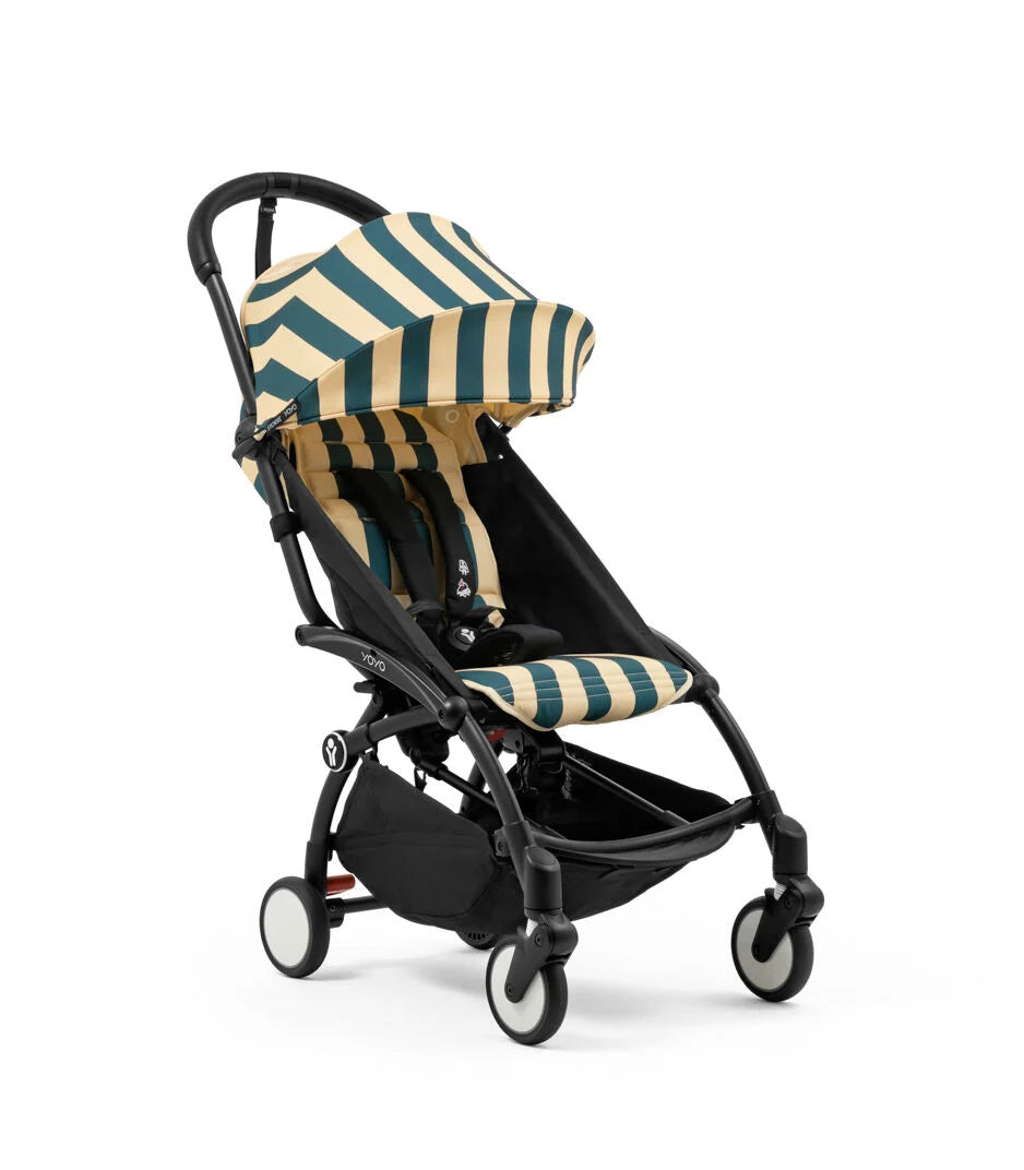 Stokke® YOYO³ Количка от 6 месеца, Черно шаси -  Monaco