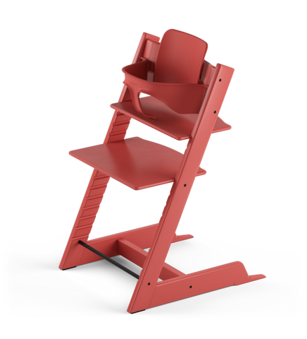 Stokke® Tripp Trapp® Стол 6+ месеца - цвят Warm Red