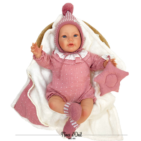 Nines d'Onil® Кукла Chloe Premium Reborn - цвят Pink