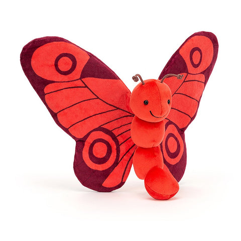 Jellycat® Пеперудата Breezy - цвят Poppy