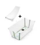 Stokke® Flexi bath Сгъваема ваничка с подложка - цвят Transparent Green