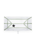 Stokke® Flexi bath Сгъваема ваничка с подложка XL - цвят Transparent Green