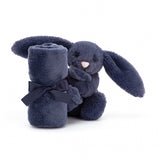 Jellycat® Зайче с кърпа за гушкане - цвят Navy