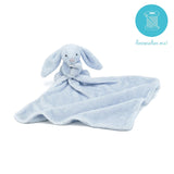 Jellycat® Зайче с кърпа за гушкане - цвят Blue