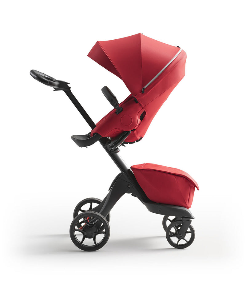 Stokke® Xplory® X + бебешки кош - цвят Ruby Red