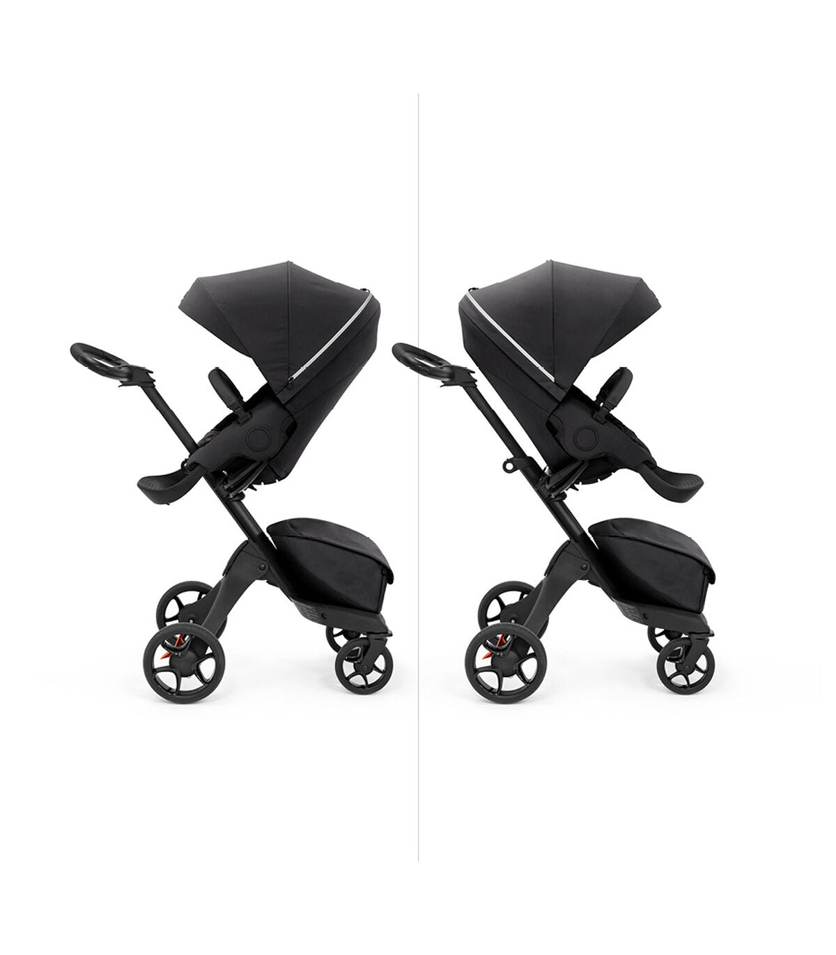 Stokke® Xplory® X + бебешки кош - цвят Rich Black