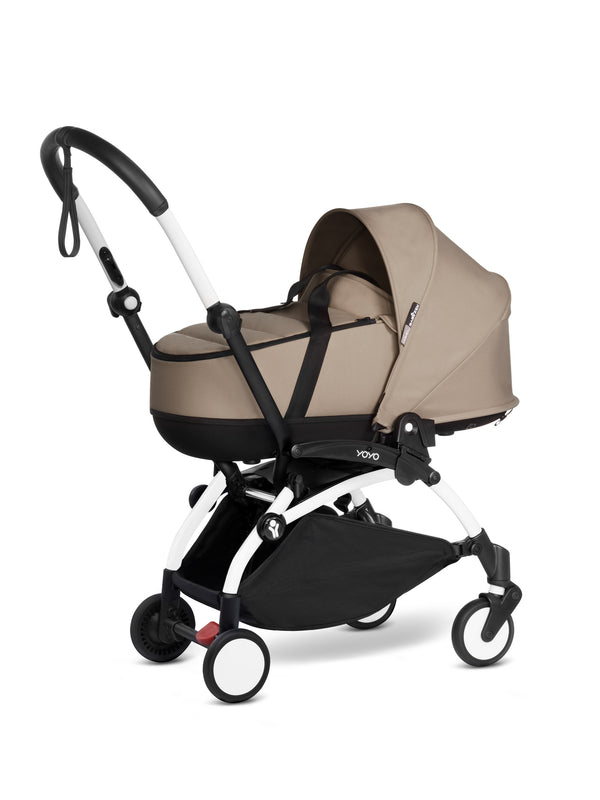 Stokke® YOYO² 6+ и Бебешки кош Бяло шаси - цвят Taupe