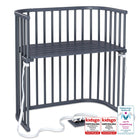 BabyBay® Boxspring Странично легло - цвят Grey