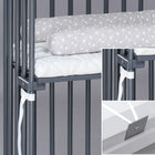 BabyBay® Boxspring Странично легло - цвят Grey