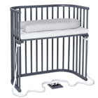 BabyBay® Boxspring Странично легло - цвят Grey