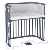 BabyBay® Boxspring Странично легло - цвят Grey