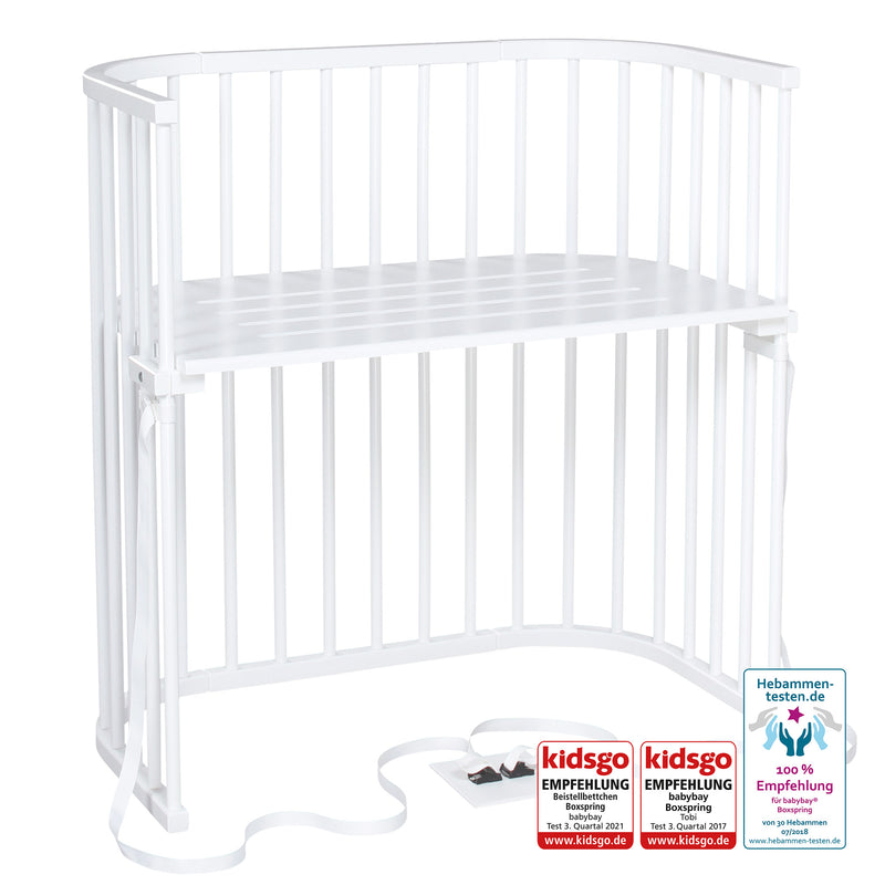 BabyBay® Boxspring Странично легло - цвят White