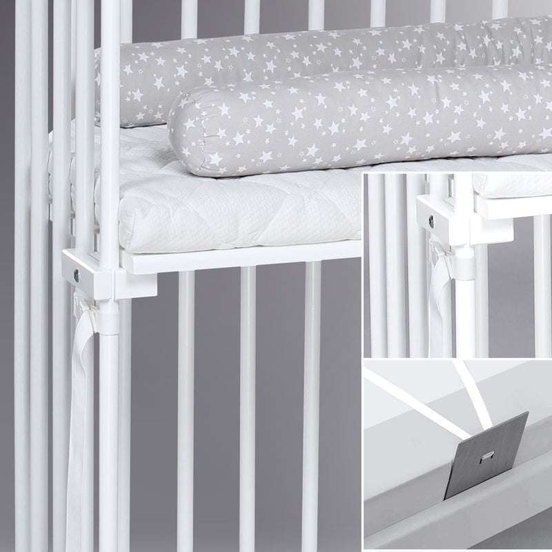 BabyBay® Boxspring Странично легло - цвят White