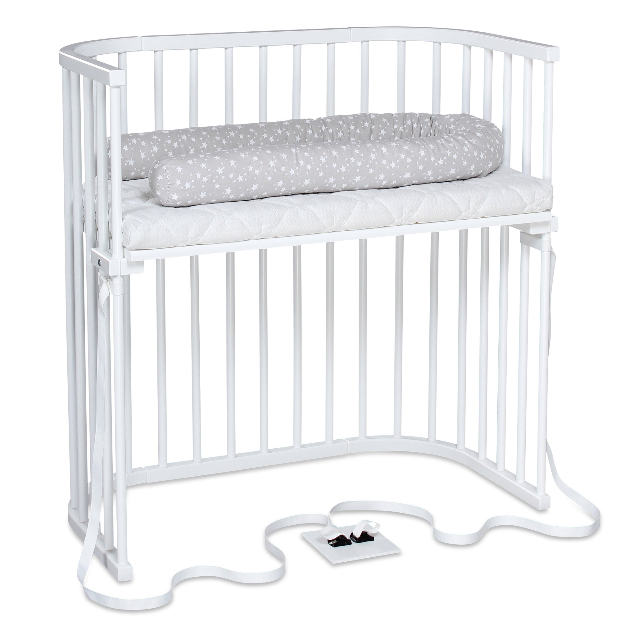 BabyBay® Boxspring Странично легло - цвят White
